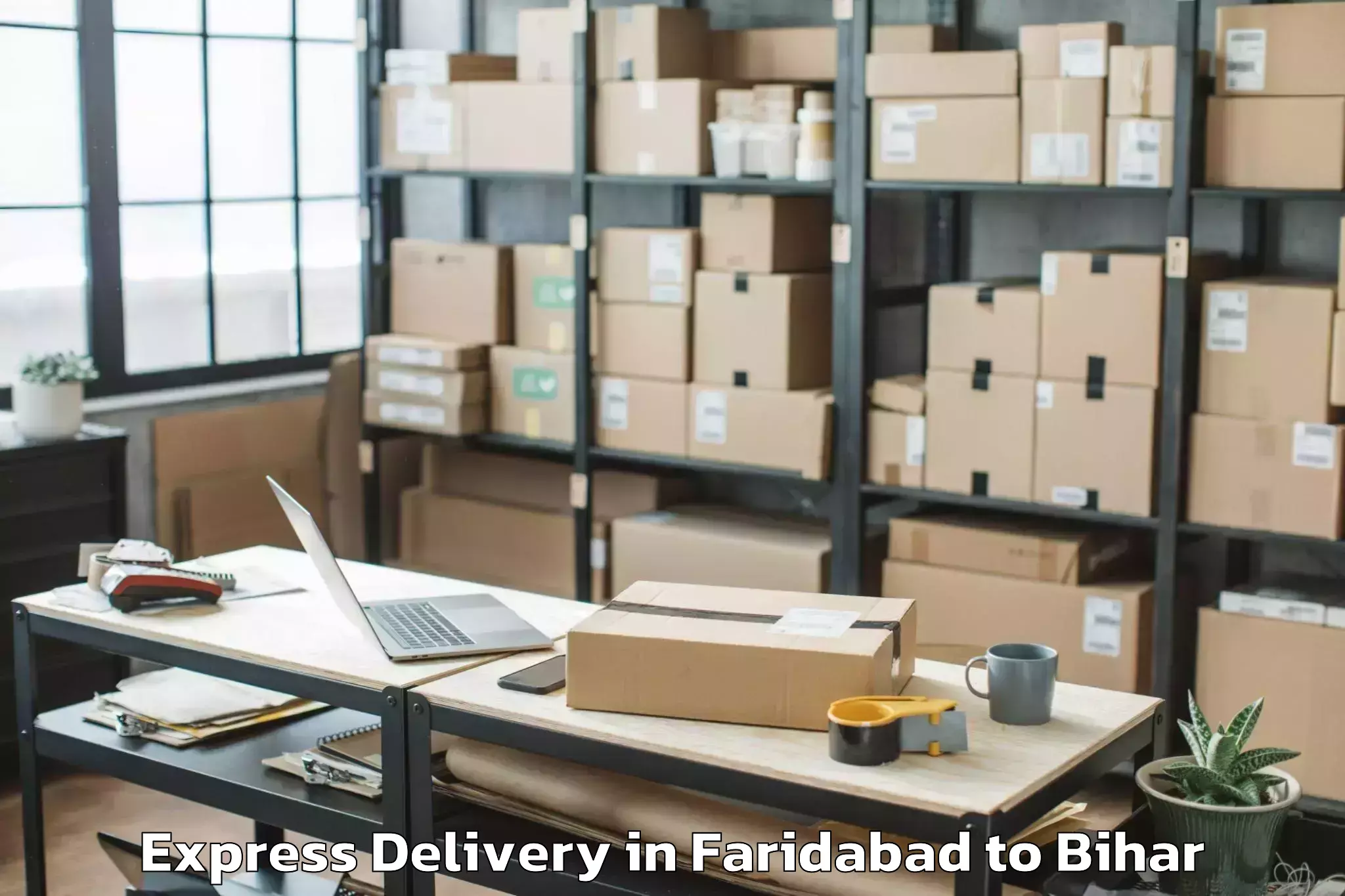 Faridabad to Narkatia Express Delivery